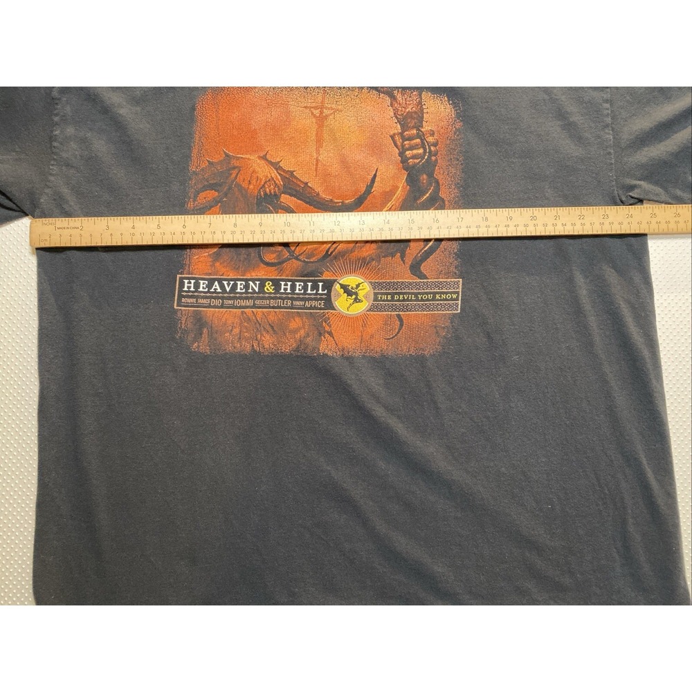 Heaven & Hell The Devil You Know 2009 Tour T-Shirt Men's 2XL Black Dio Iommi - Picture 3 of 6